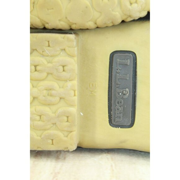 LL Bean Leather Shearling Lined Lace Up Insulated Mid Calf Duck Boots Size 8 M - Picture 9 of 10